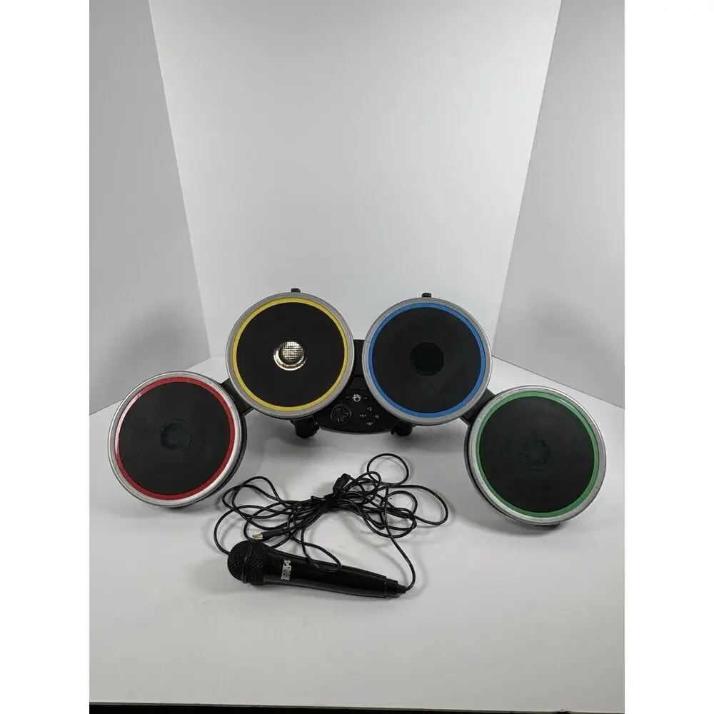 Harmonix Nintendo Wii RockBand 2 Drum Set UnTested No Stand Or Dongle Mic PS4